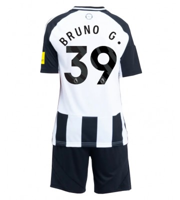 Newcastle United Bruno Guimaraes #39 Primera Equipación Niños 2024-25 Manga Corta (+ Pantalones cortos)